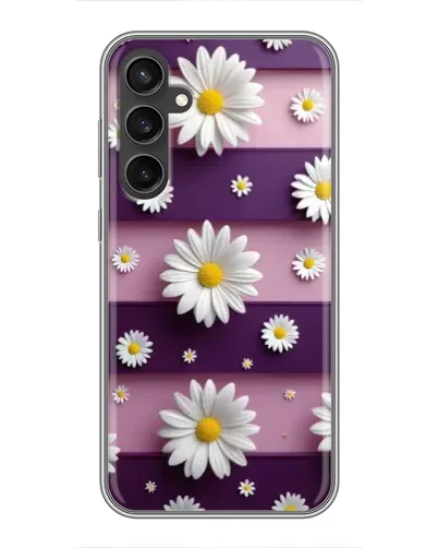 Чехол для Samsung Galaxy S23 с картинкой «Ромашки на фиолетовом» Чехол для Samsung Galaxy S23 с картинкой «Ромашки на фиолетовом»
