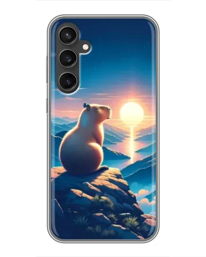 Чехол для Samsung Galaxy S23 с картинкой «Закат солнца с капибарой» Чехол для Samsung Galaxy S23 с картинкой «Закат солнца с капибарой»