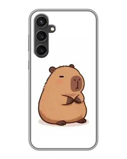Чехол для Samsung Galaxy S23 с картинкой «Толстенькая капибара»