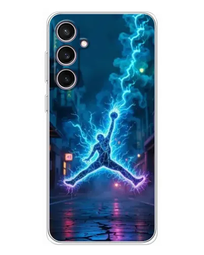 Чехол для Samsung Galaxy S24 FE с картинкой «Jordan Gold Jumpman»