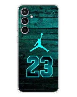 Чехол для Samsung Galaxy S24 FE с картинкой «Jordan Cyan 23» Чехол для Samsung Galaxy S24 FE с картинкой «Jordan Cyan 23»