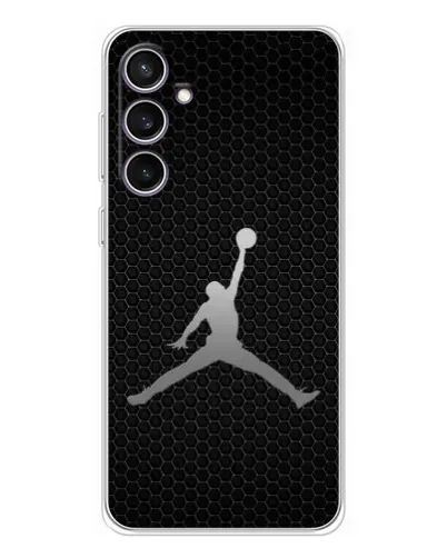 Чехол для Samsung Galaxy S24 FE с картинкой «Jordan Dark Carbon»