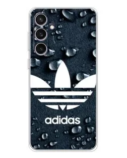 Чехол для Samsung Galaxy S24 FE с картинкой «Adidas Trefoil Blue»