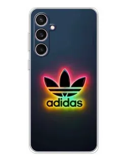 Чехол для Samsung Galaxy S24 FE с картинкой «Неоновый Adidas»