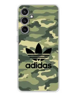 Чехол для Samsung Galaxy S24 FE с картинкой «Милитари стиль Adidas»