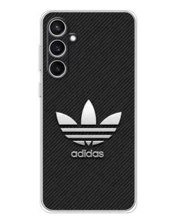 Чехол для Samsung Galaxy S24 FE с картинкой «Adidas Карбоновая текстура»