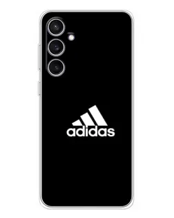 Чехол для Samsung Galaxy S24 FE с картинкой «Черная классика Adidas»