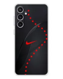 Чехол для Samsung Galaxy S24 FE с картинкой «Абстрактный дизайн Nike»