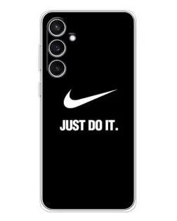Чехол для Samsung Galaxy S24 FE с картинкой «Классический принт Nike»