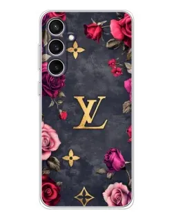 Чехол для Samsung Galaxy S24 FE с картинкой «Цветочный Louis Vuitton»