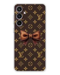 Чехол для Samsung Galaxy S24 FE с картинкой «LV с бантом»