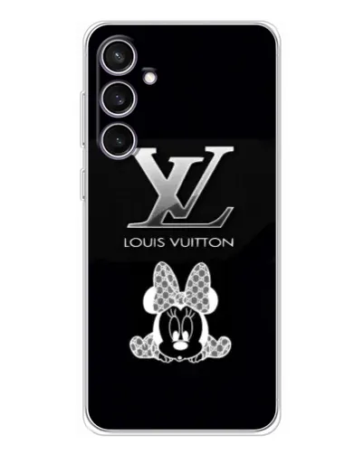 Чехол для Samsung Galaxy S24 FE с картинкой «LV и Минни Маус»