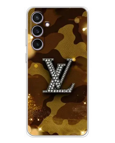 Чехол для Samsung Galaxy S24 FE с картинкой «Камуфляжный Louis Vuitton»