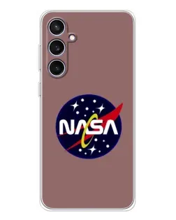 Чехол для Samsung Galaxy S24 FE с картинкой «NASA — ретро космос»