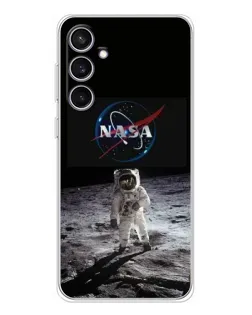 Чехол для Samsung Galaxy S24 FE с картинкой «Астронавт на Луне»