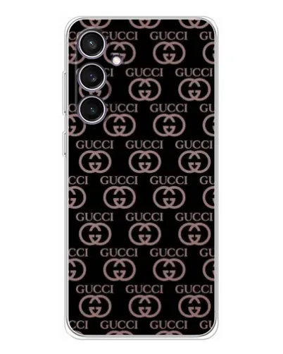 Чехол для Samsung Galaxy S24 FE с картинкой «Классическая монограмма Gucci»