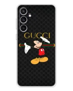 Чехол для Samsung Galaxy S24 FE с картинкой «Микки Маус Gucci»