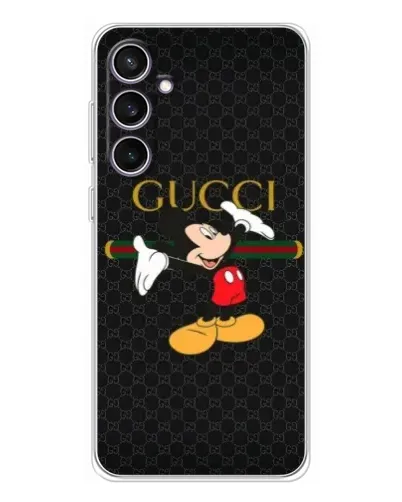 Чехол для Samsung Galaxy S24 FE с картинкой «Микки Маус Gucci»