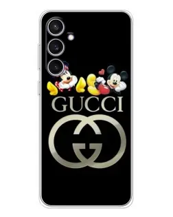 Чехол для Samsung Galaxy S24 FE с картинкой «Gucci — герои Disney»