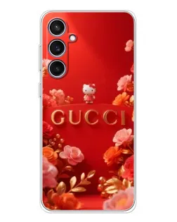 Чехол для Samsung Galaxy S24 FE с картинкой «Gucci — золотой сад»