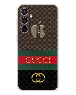 Чехол для Samsung Galaxy S24 FE с картинкой «Gucci — брендированный десерт»