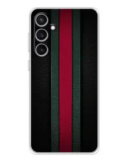 Чехол для Samsung Galaxy S24 FE с картинкой «Gucci — неоновая линия»
