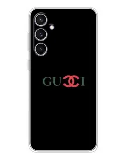 Чехол для Samsung Galaxy S24 FE с картинкой «Gucci — красный градиент»