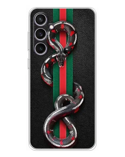 Чохол для Samsung Galaxy S24 FE з картинкою «Gucci — змія на смузі» Чохол для Samsung Galaxy S24 FE з картинкою «Gucci — змія на смузі»