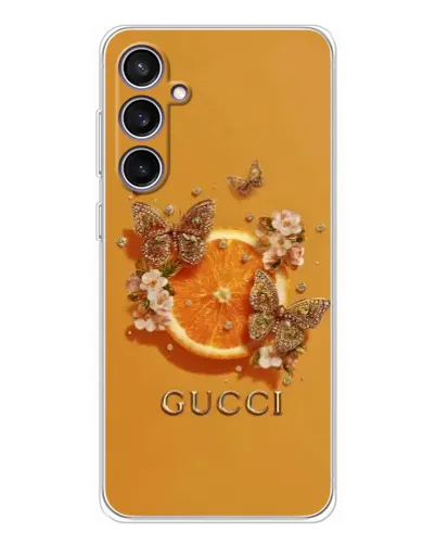 Чохол для Samsung Galaxy S24 FE з картинкою «Gucci — золоті метелики» Чохол для Samsung Galaxy S24 FE з картинкою «Gucci — золоті метелики»