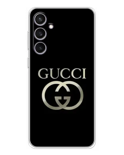 Чохол для Samsung Galaxy S24 FE з картинкою «Gucci — золото на чорному» Чохол для Samsung Galaxy S24 FE з картинкою «Gucci — золото на чорному»