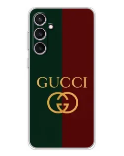 Чохол для Samsung Galaxy S24 FE з картинкою «Gucci — темно-зелений градієнт»
