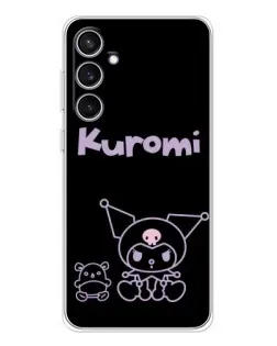 Чохол для Samsung Galaxy S24 FE з картинкою «Kuromi — чорний мінімалізм» Чохол для Samsung Galaxy S24 FE з картинкою «Kuromi — чорний мінімалізм»