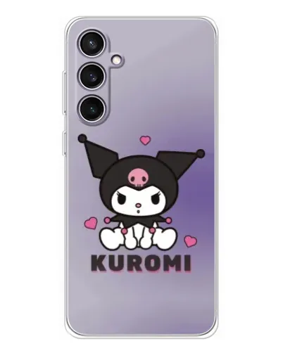 Чехол для Samsung Galaxy S24 FE с картинкой «Kuromi — фиолетовый арт»