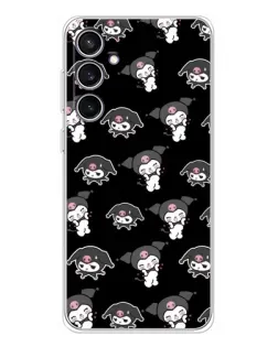 Чехол для Samsung Galaxy S24 FE с картинкой «Черный паттерн Kuromi» Чехол для Samsung Galaxy S24 FE с картинкой «Черный паттерн Kuromi»