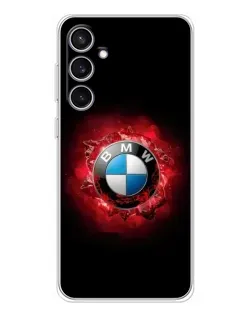 Чехол для Samsung Galaxy S24 FE с картинкой «Логотип BMW — вспышка»