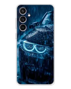 Чохол для Samsung Galaxy S24 FE з картинкою «BMW під дощем»