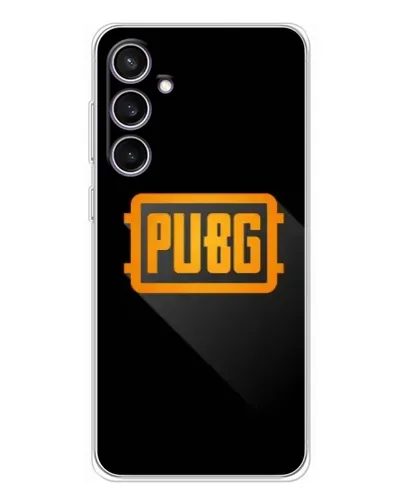 Чехол для Samsung Galaxy S24 FE с картинкой «PUBG — рамка лого»