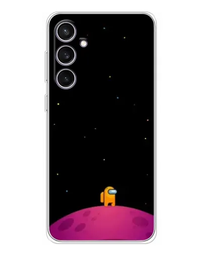 Чехол для Samsung Galaxy S24 FE с картинкой «Одинокий герой на планете»