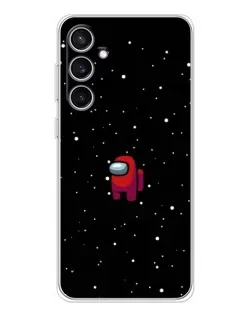 Чехол для Samsung Galaxy S24 FE с картинкой «Красный Among Us»