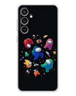 Чехол для Samsung Galaxy S24 FE с картинкой «Among Us космос»
