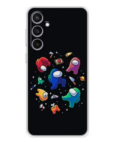 Чехол для Samsung Galaxy S24 FE с картинкой «Among Us космос»