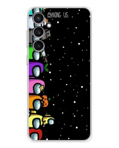 Чехол для Samsung Galaxy S24 FE с картинкой «Команда Among Us»