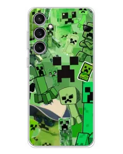 Чехол для Samsung Galaxy S24 FE с картинкой «Криперы Minecraft» Чехол для Samsung Galaxy S24 FE с картинкой «Криперы Minecraft»