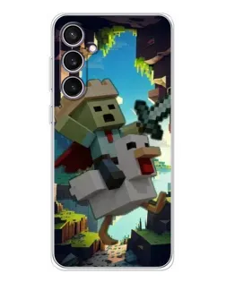 Чехол для Samsung Galaxy S24 FE с картинкой «Стив и гусь» Чехол для Samsung Galaxy S24 FE с картинкой «Стив и гусь»