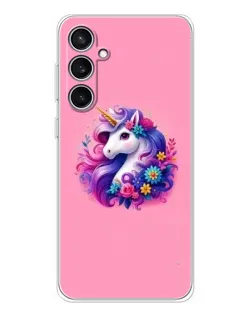 Чехол для Samsung Galaxy S24 FE с картинкой «Сказочный единорог»