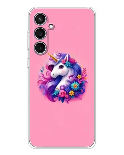 Чехол для Samsung Galaxy S24 FE с картинкой «Сказочный единорог»