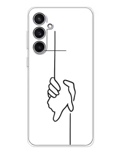 Чехол для Samsung Galaxy S24 FE с картинкой «Рука держит»