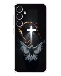 Чехол для Samsung Galaxy S24 FE с картинкой «Голубь и Свет»