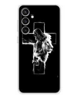 Чохол для Samsung Galaxy S24 FE з картинкою «Сяючий хрест Jesus»