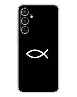 Чохол для Samsung Galaxy S24 FE з картинкою «Символ риби Jesus»